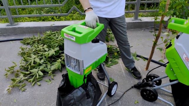 Тест-драйв электрических веткоизмельчителей RedVerg какой измельчитель веток выбрать для сада