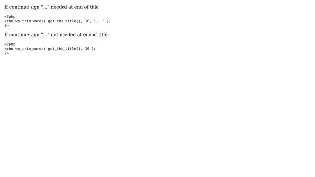 Wordpress: Limit the word count in the post title (4 Solutions!!) смотреть онлайн
