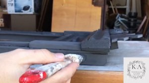 Старинная деревянная рама для зеркала. Реставрация .