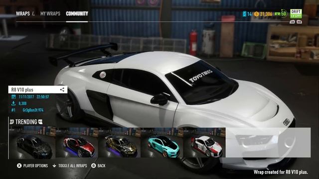 Need for Speed Payback | Audi R8 Supercar Drift Build смотреть онлайн