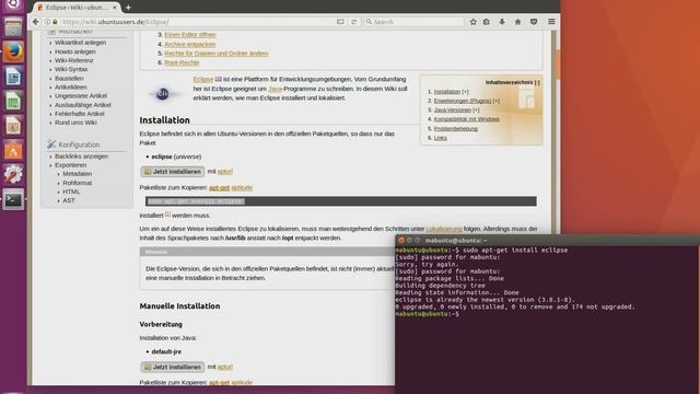 Ubuntu | How to install Eclipse (Java programming Tool) смотреть онлайн