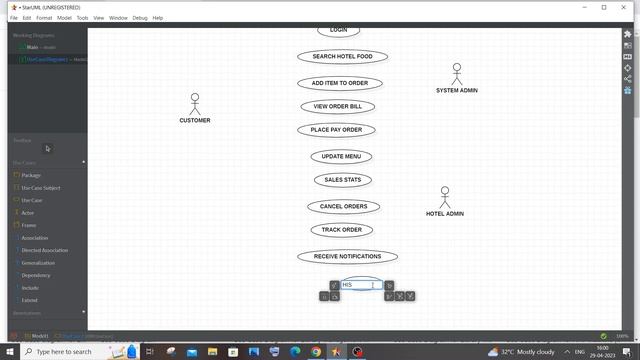 Use case diagram for online food ordering system | Software engineering смотреть онлайн