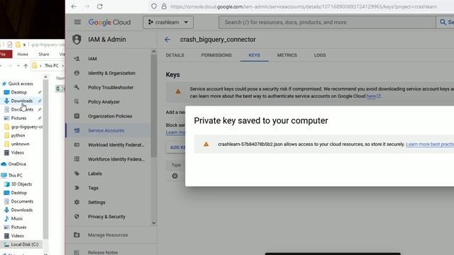 Reading from BigQuery in Python using a service account смотреть онлайн