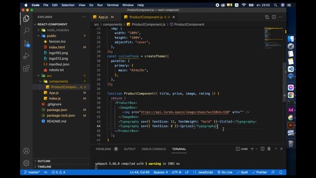 How to create component by reactJS and mui? EP 1 смотреть онлайн