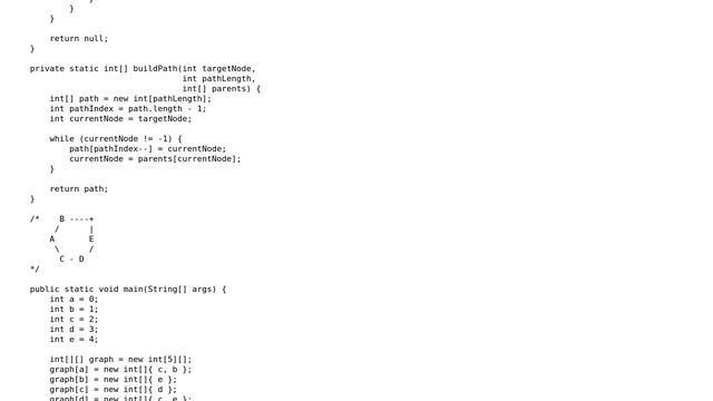 Code Review: Breadth-first search in Java: competitive style смотреть онлайн