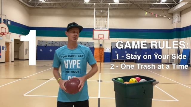 PE Games: Oscars Trashcan | A Fun Throwing Game for Elementary PE | смотреть онлайн