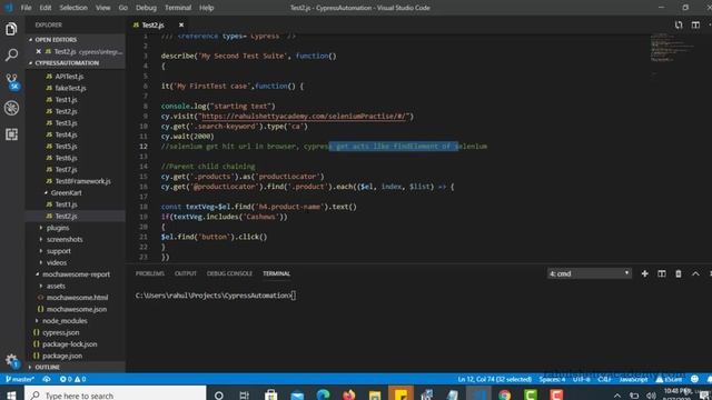 061 Running Multiple specs file on fly from cypress Scripting commands смотреть онлайн