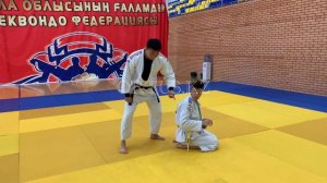 Дзюдо, контрприем от броска через спину с колен. Judo counterattack Seoi Otoshi, ORTUS.KZ