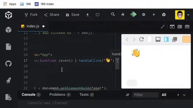 React DeCal Spring 2019 Lab 5 (Event Listener Demo) смотреть онлайн