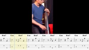 TAKE FIVE - BASS TRIO Cover with Play-Along Tabs