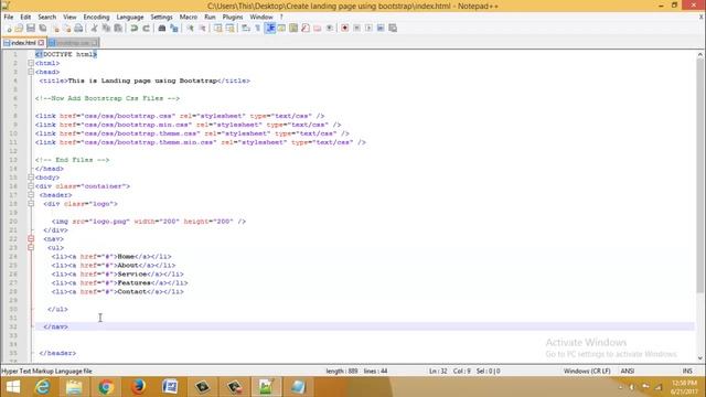 how to create responsive landing page using bootstrap смотреть онлайн