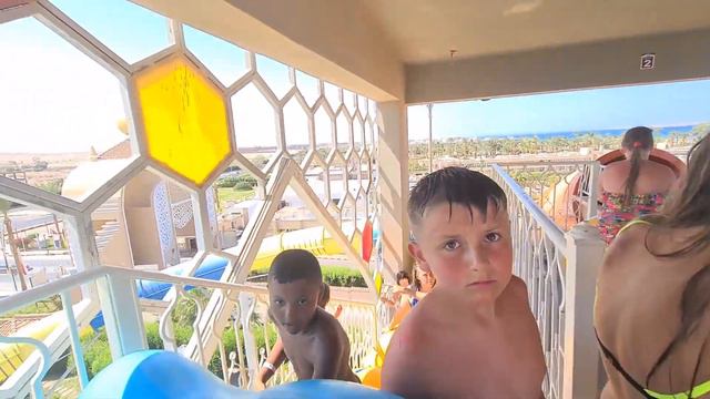 Аквапарк отеля ALI BABA как он есть ! Хургада , Египет . смотреть онлайн