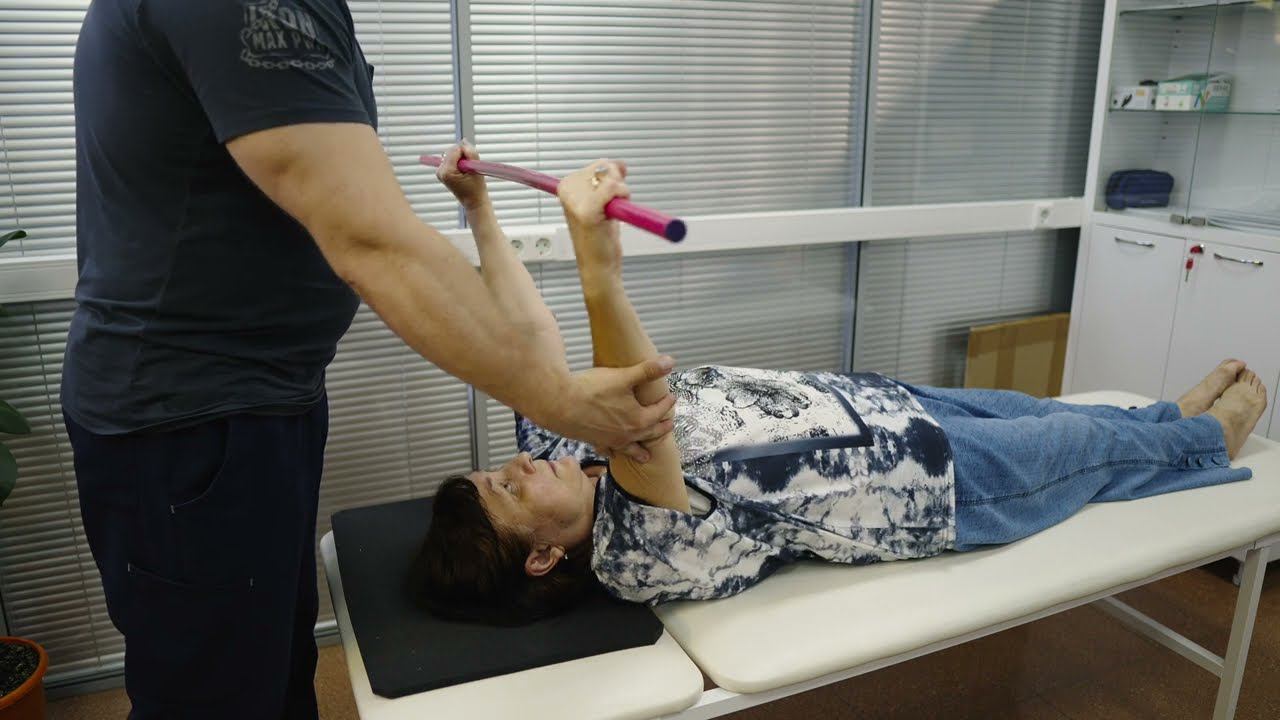 РАЗРАБОТКА ПЛЕЧЕВОГО СУСТАВА | Контрактура плечевого сустава смотреть онлайн