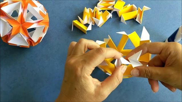 Простая кусудами из бумаги. Paper kusudama смотреть онлайн