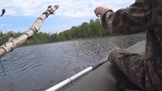 Ловля ротана с лодки в мае на удочку с боковым кивком. смотреть онлайн