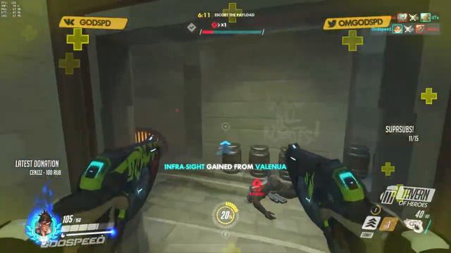 Tracer is Fun! - Overwatch Gameplay смотреть онлайн