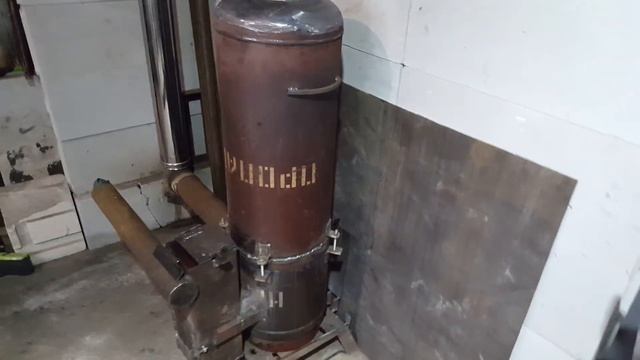 Ракетная печь для отопления гаража смотреть онлайн