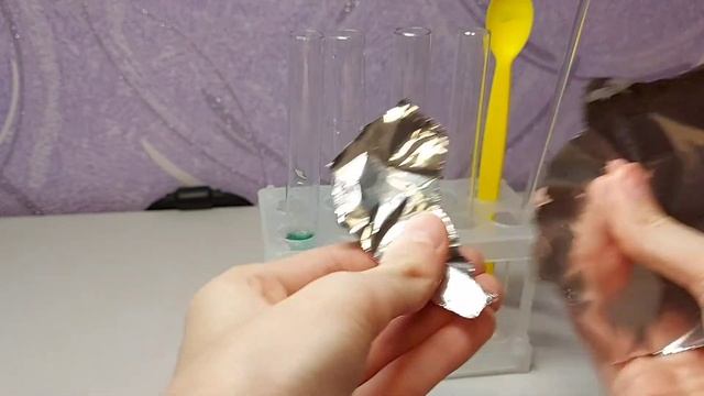 Опыт | CuSO4 + NaCl + Al | Реакция. смотреть онлайн