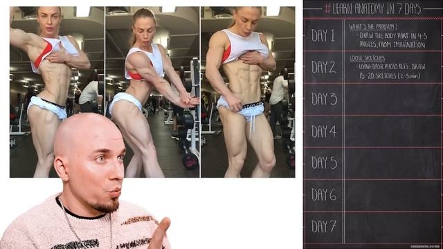 LEARN TO DRAW ANATOMY IN 7 DAYS! ? (exercises + schedule) смотреть онлайн