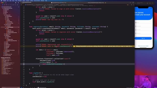 ? Let's Build Twitter with SwiftUI (iOS 15, Xcode 13, Firebase, SwiftUI 3.0) смотреть онлайн