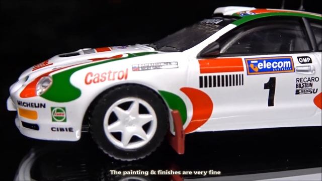 1:64 Toyota Celica GT-Four ST205 Castrol WRC Rally diecast car by CMs Corporation review  unboxin