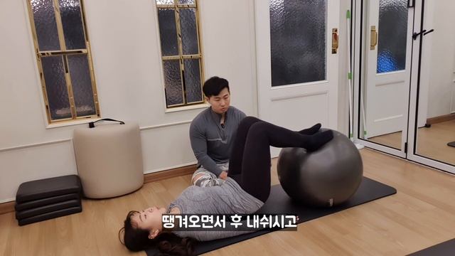 (허벅지뒤) 짐볼 레그컬 운동방법 gym ball leg curl/stability ball leg curl 셀룰라이트 운동 смотреть онлайн