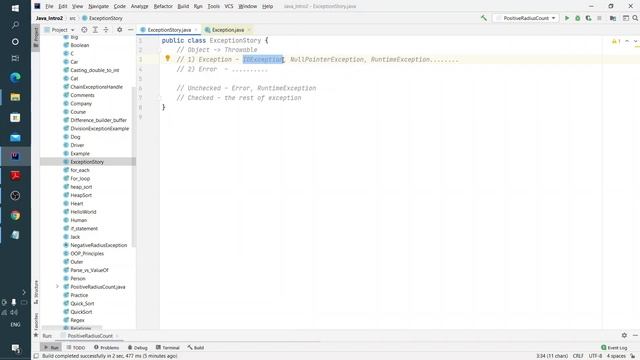 Java урок - 13.1.8 Исключения. Природа исключений, когда их использовать смотреть онлайн