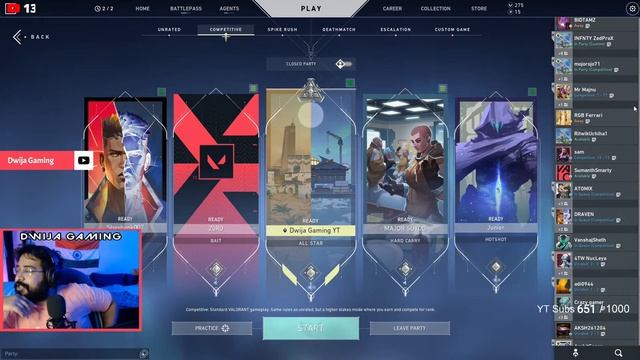 VALORANT HINDI/TELUGU - ROAD TO 1000 SUBS - Ranked Matches !anna #178 смотреть онлайн