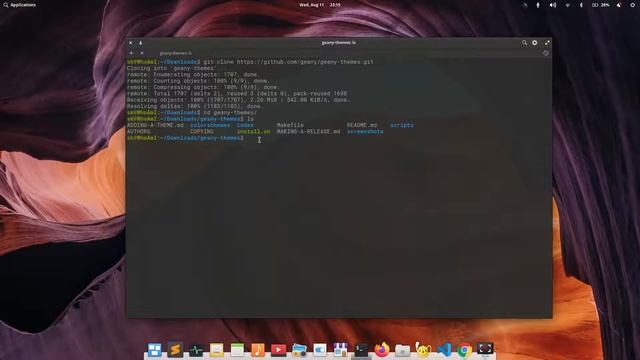 How to install themes in Geany in Linux смотреть онлайн