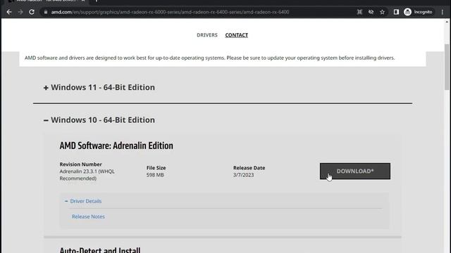How To Download Driver AMD Radeon Dual RX 6400