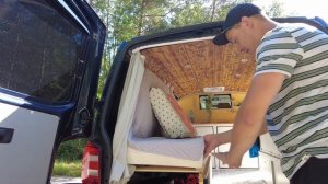 Обзор самодельного автодома. Room Tour VW Transporter