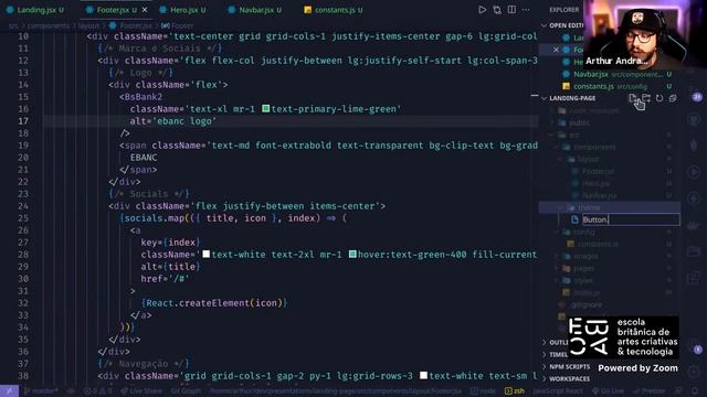 Dia 3: Criando uma Landing Page com React смотреть онлайн
