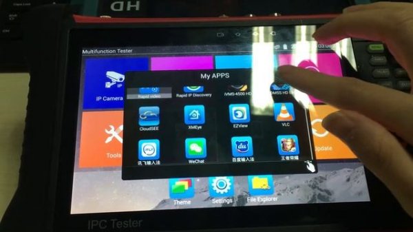 4k H265 ip camera tester. Used for  install and test cctv camera. CCTV tester