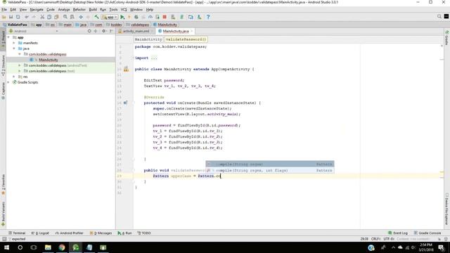 Validate Password from text input - Android Studio Tutorial смотреть онлайн