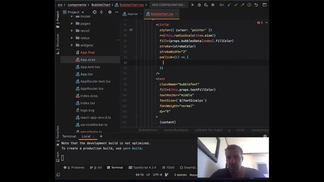 Integrating d3.js with React - Force Chart - Bubble Chart User Interaction смотреть онлайн