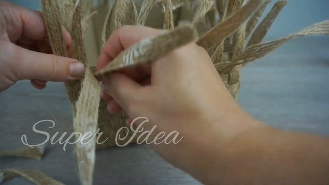 Корзина для хранения из джута. Плетеная корзина из джута и картона смотреть онлайн