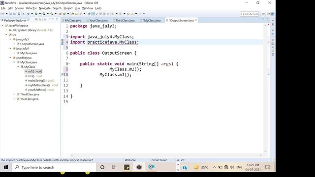 How to call static method from another package in hindi || Java from basic смотреть онлайн