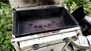 самодельный мангал из газовой плиты