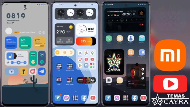 Material UI-IG M13 MIUI 14 Themes Xiaomi Poco Redmi | Cayra Temas смотреть онлайн