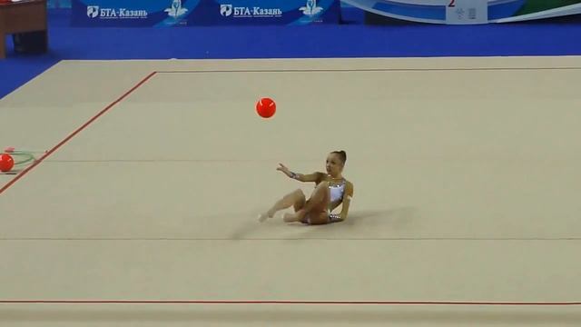 Бравикова Юлия, мяч. Первенство России по гимнастике г.Казань 2014 смотреть онлайн