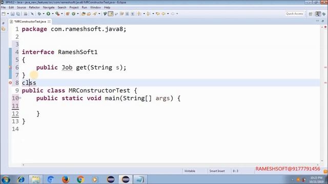 RAMESHSOFT: JAVA8 Method reference Part1 By Ramesh Anapati смотреть онлайн