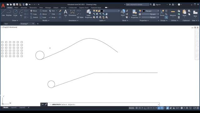 How to use Array in Autocad | Array Command in Autocad | Autocad 2021 смотреть онлайн