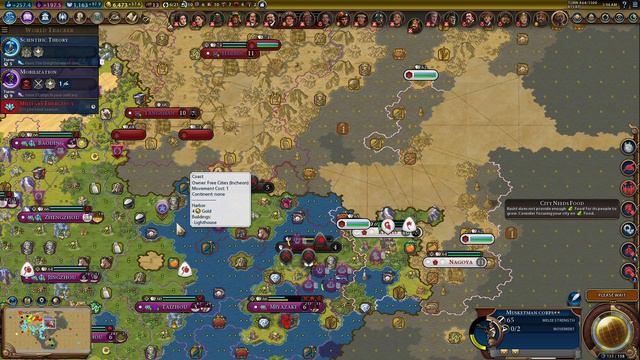 Civ 6 Rise & Fall - Gandhi Deity Marathon - Giant Earth TSL - Part 47 (No Commentary) смотреть онлайн