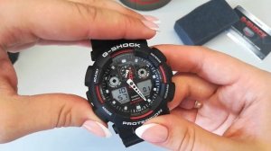 Настройка часов CASIO G-SHOCK GA-100-1A4