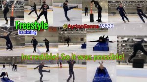 Incredible! So it was possible! Freestyle ice skating Невероятно так можно что ли катание на коньках