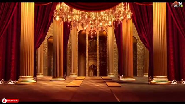 1 Red open stage curtain deluxe hall rotating crystal lamp photographyvideo background смотреть онлайн