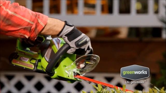เครื่องตัดแต่งพุ่มไม้ Greenworks ไร้สาย G-MAX 40V 61ซม. (24นิ้ว) смотреть онлайн
