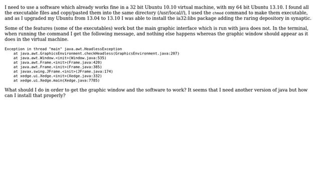 Ubuntu: Run a 32 bit software on a 64 bit architecture under Ubuntu 13.10 смотреть онлайн