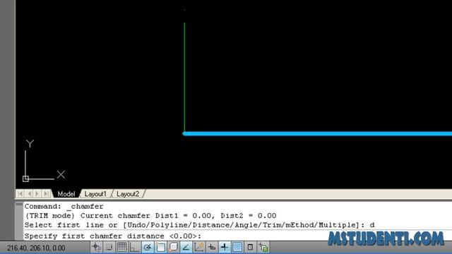 19. AutoCAD 2012 TS - Chamfer - chikaasistent.com смотреть онлайн