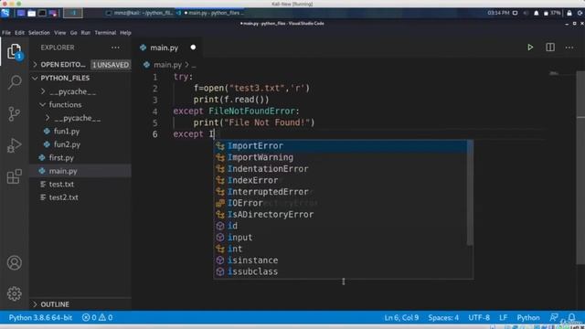 Learn Python (for Beginners) - 31. Input / Output (IO) Error Handling смотреть онлайн